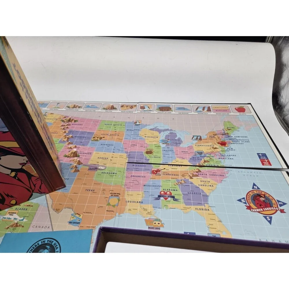 Where in the USA is Carmen Sandiego? The Mystery Geography Board Game Complete